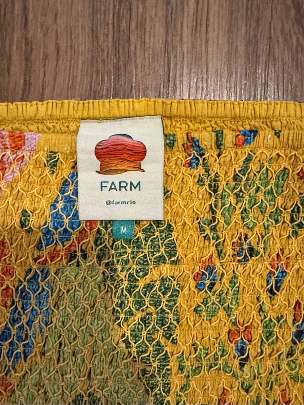 FARM Rio Yellow Floral Smocked Set with Ruffle Top - Picture 3 of 5